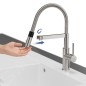 Villeroy & Boch Steel Expert Compact - Mitigeur d'évier avec bras flexible et douchette, anthracite 92730005