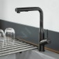 Villeroy & Boch Subway Style Shower - Mitigeur d’évier avec douchette extractible, anthracite 92850005