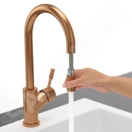 Villeroy & Boch Umbrella - Mitigeur d'évier avec bec extractible, bronze 92540004