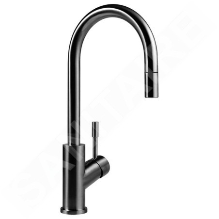 Villeroy & Boch Umbrella - Mitigeur d'évier avec bec extractible, anthracite 92540005