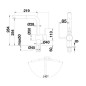 Blanco Linus S - Mitigeur d’évier avec douchette extractible, chrome 512200
