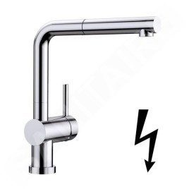 Blanco Linus S-F - Mitigeur d’évier avec douchette extractible, à basculer sous la fenêtre, chrome 514276