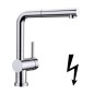 Blanco Linus S-F - Mitigeur d’évier avec douchette extractible, à basculer sous la fenêtre, chrome 514276