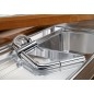 Blanco Linus S-F - Mitigeur d’évier avec douchette extractible, à basculer sous la fenêtre, chrome 514276