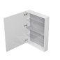 Cersanit Moduo - Armoire 80x59x14 cm, 1 porte, charnières L/P, blanc S590-016-DSM