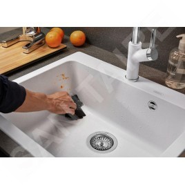 Blanco Naya 6 - Évier en Silgranit, 615x510 mm, blanc 519641