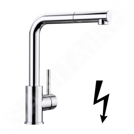 Blanco Mila S - Mitigeur d’évier avec douchette extractible, chrome 521466