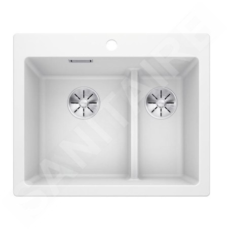 Blanco Pleon 6 Split - Évier en Silgranit, 615x510 mm, InFino, blanc 521693