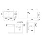 Blanco Lemis 8 - Évier, 860x500 mm, inox brossé 523039