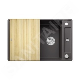 Blanco Axia III 45 - Évier en silgranit, 770x500 mm, avec commande de vidage et accessoires, InFino, gris rocher 523194