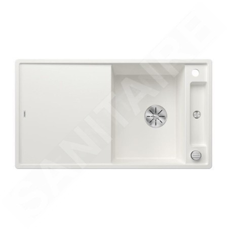 Blanco Axia III 5 - Évier en silgranit, 915x510 mm, avec commande de vidage et accessoires, InFino, blanc 523209