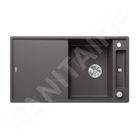 Blanco Axia III 5 - Évier en silgranit, 915x510 mm, avec commande de vidage et accessoires, InFino, gris rocher 523216