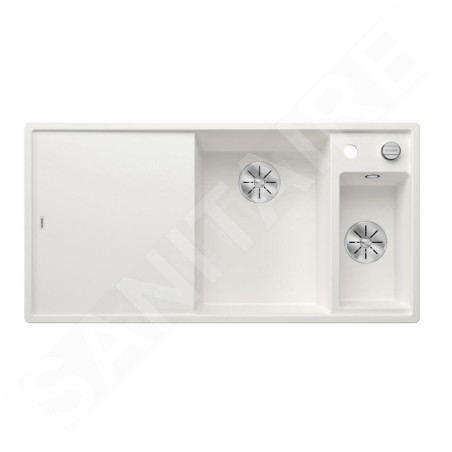 Blanco Axia III 6 - Évier en silgranit 1000x510 mm, avec commande de vidage et accessoires, InFino, blanc 523466