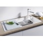Blanco Axia III 6 - Évier en silgranit 1000x510 mm, avec commande de vidage et accessoires, InFino, blanc 523477