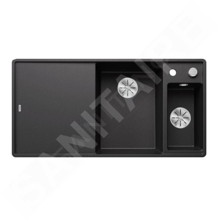 Blanco Axia III 6 - Évier en silgranit, 990x500 mm, avec commande de vidage et accessoires, InFino, anthracite 523483