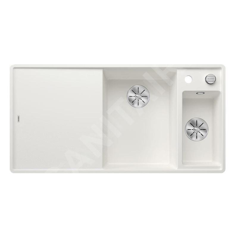 Blanco Axia III 6 - Évier en silgranit, 990x500 mm, avec commande de vidage et accessoires, InFino, blanc 523486