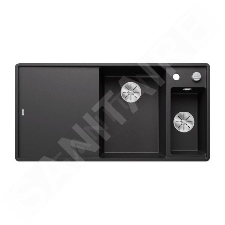 Blanco Axia III 6 - Évier en silgranit, 990x500 mm, avec commande de vidage et accessoires, InFino, anthracite 523489