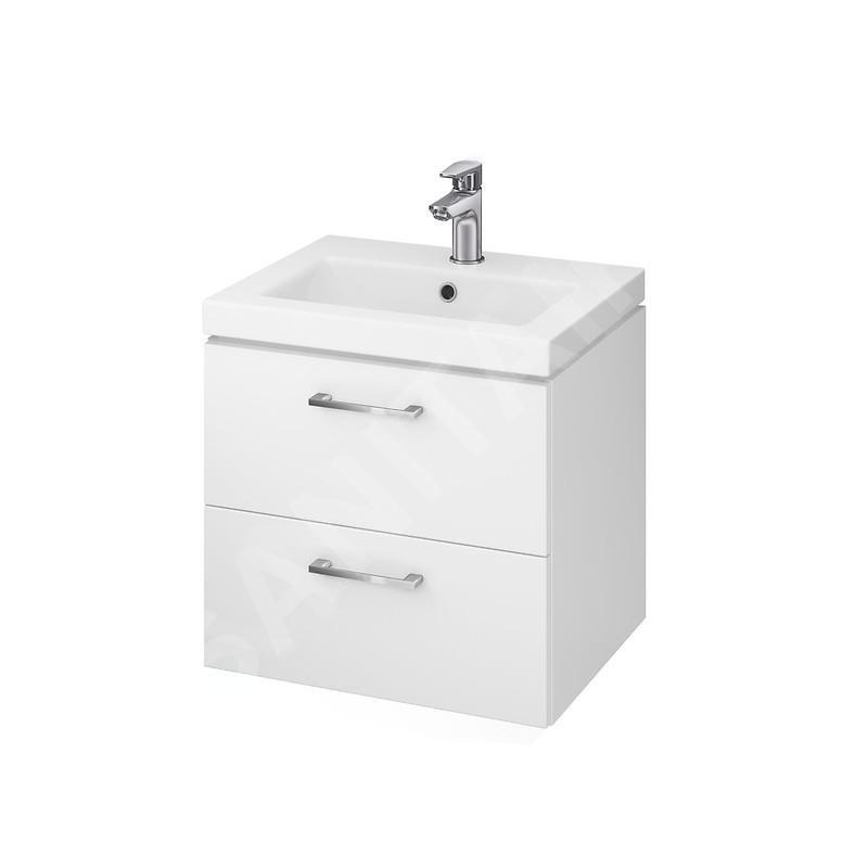 Cersanit Lara - Meuble avec lavabo, 46x49x40 cm, 2 tiroirs, blanc S801-146-DSM Cersanit Lara - Meuble avec lavabo, 46x49x40 cm, 2 tiroirs, blanc S801-146-DSM