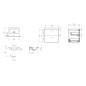 Cersanit Lara - Meuble avec lavabo, 46x49x40 cm, 2 tiroirs, blanc S801-146-DSM Cersanit Lara - Meuble avec lavabo, 46x49x40 cm, 2 tiroirs, blanc S801-146-DSM