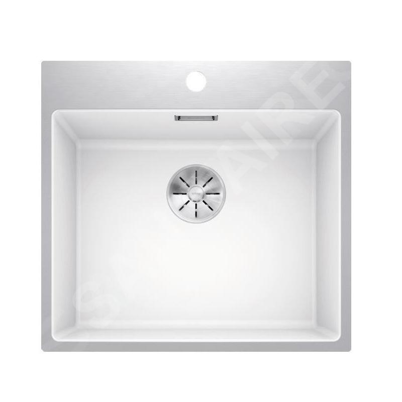 Blanco Subline 500 - Évier en silgranit, 543x510 mm, SteelFrame, InFino, blanc 524114