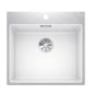 Blanco Subline 500 - Évier en silgranit, 543x510 mm, SteelFrame, InFino, blanc 524114