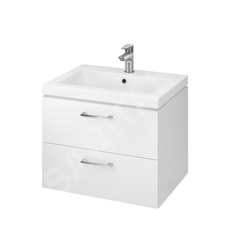 Cersanit Lara - Meuble avec lavabo, 45x59x45 cm, 2 tiroirs, blanc S801-147-DSM Cersanit Lara - Meuble avec lavabo, 45x59x45 cm, 2 tiroirs, blanc S801-147-DSM