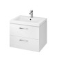 Cersanit Lara - Meuble avec lavabo, 45x59x45 cm, 2 tiroirs, blanc S801-147-DSM Cersanit Lara - Meuble avec lavabo, 45x59x45 cm, 2 tiroirs, blanc S801-147-DSM