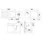 Blanco Dinas XL 6 - Évier, 1000x500 mm, inox brossé 524254