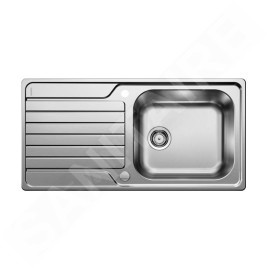 Blanco Dinas XL 6 - Évier, 1000x500 mm, avec commande du vidage, inox brossé 524255