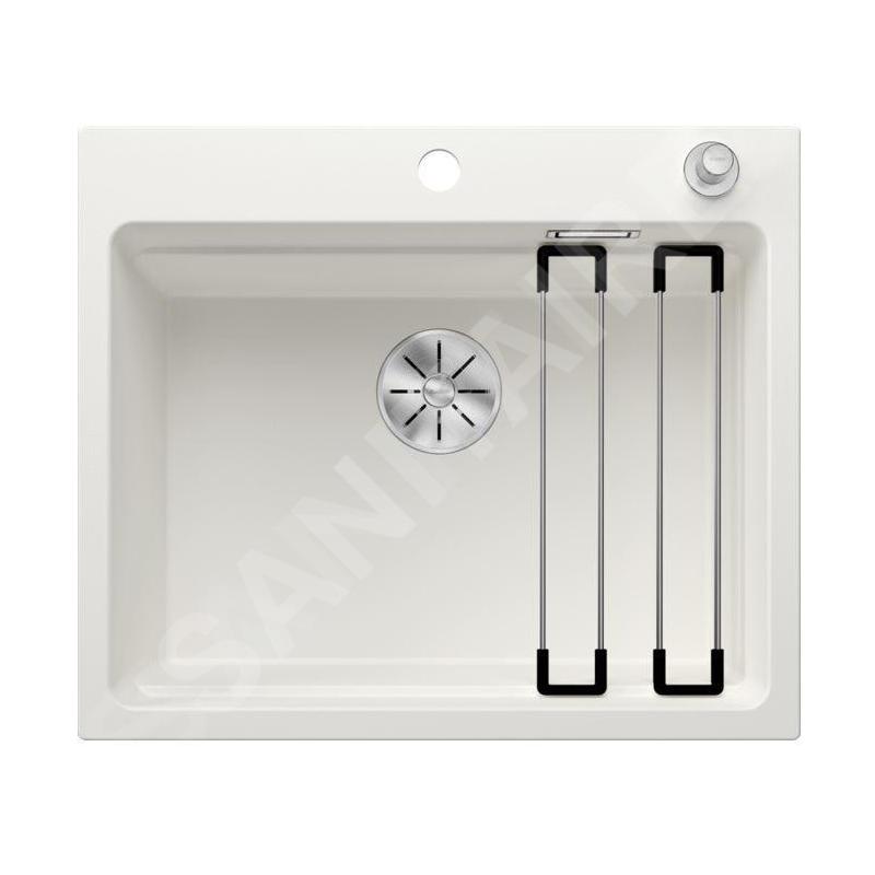 Blanco Etagon 6 - Évier en silgranit 600x510 mm, avec commande de vidage et accessoires, InFino, blanc 524533
