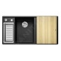 Blanco Axia III 6 - Évier en silgranit 1000x510 mm, avec commande de vidage et accessoires, InFino, anthracite 524643