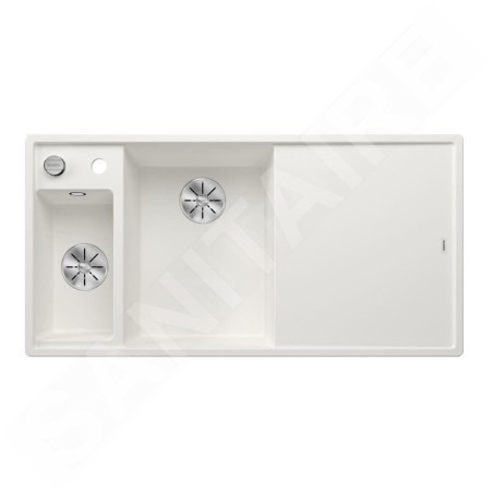 Blanco Axia III 6 - Évier en silgranit 1000x510 mm, avec commande de vidage et accessoires, InFino, blanc 524647