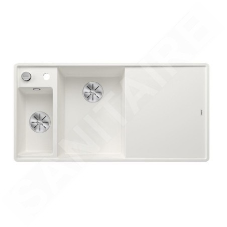 Blanco Axia III 6 - Évier en silgranit, 990x500 mm, avec commande de vidage et accessoires, InFino, blanc 524666