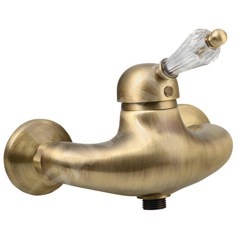 Sapho Kirké - Mitigeur de douche, manette cristal, bronze KI11KB