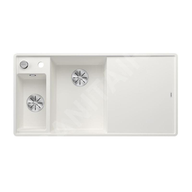 Blanco Axia III 6 - Évier en silgranit, 990x500 mm, avec commande de vidage et accessoires, InFino, blanc 524672