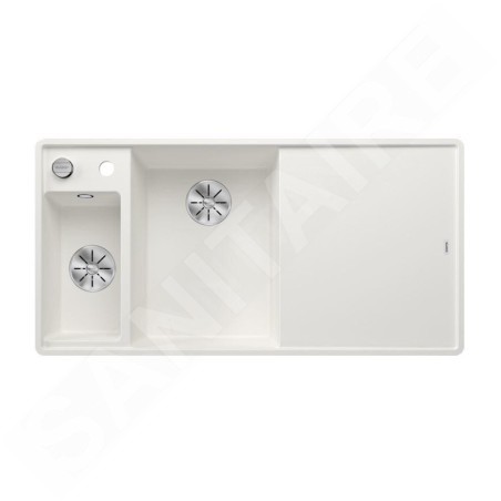 Blanco Axia III 6 - Évier en silgranit, 990x500 mm, avec commande de vidage et accessoires, InFino, blanc 524672