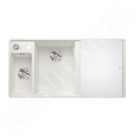 Blanco Axia III 6 - Évier en silgranit, 990x500 mm, avec commande de vidage et accessoires, InFino, blanc 524672