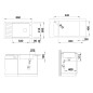 Blanco Elon XL 8 - Évier en silgranit 860x500 mm, avec accessoires, InFino, blanc 524874