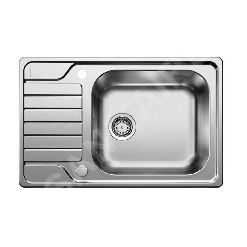 Blanco Dinas XL 6 - Évier, 780x500 mm, avec commande du vidage, inox brossé 525120