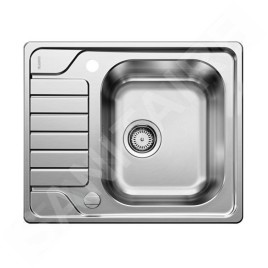 Blanco Dinas 45 - Évier, 605x500 mm, avec commande du vidage, inox brossé 525123
