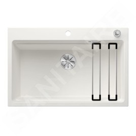 Blanco Etagon 8 - Évier en silgranit, 780x510 mm, avec commande de vidage et accessoires, InFino, blanc 525181