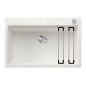 Blanco Etagon 8 - Évier en silgranit, 780x510 mm, avec commande de vidage et accessoires, InFino, blanc 525181