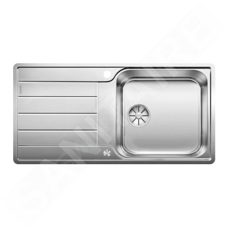 Blanco Classimo - Évier, 100x50 mm, avec commande du vidage, InFino, inox brossé 525327