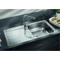 Blanco Classimo - Évier, 100x50 mm, avec commande du vidage, InFino, inox brossé 525327