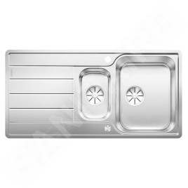 Blanco Classimo - Évier, 100x50 mm, avec commande du vidage, InFino, inox brossé 525328