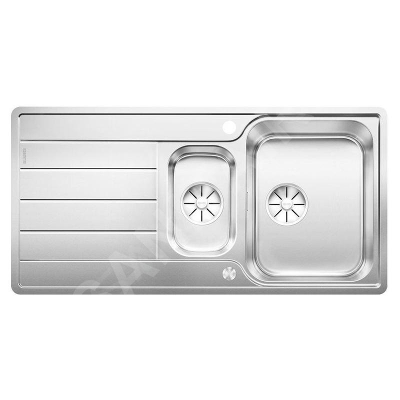 Blanco Classimo - Évier, 100x50 mm, avec commande du vidage, InFino, inox brossé 525328