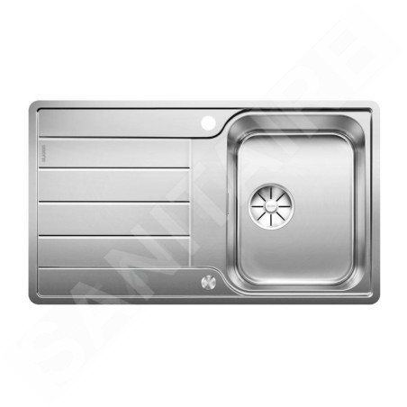 Blanco Classimo - Évier, 86x50 mm, avec commande du vidage, InFino, inox brossé 525330