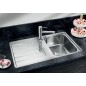 Blanco Classimo - Évier, 86x50 mm, avec commande du vidage, InFino, inox brossé 525330