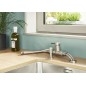 Blanco Lanora F - Mitigeur d'évier, sous fenêtre, inox brossé 526181