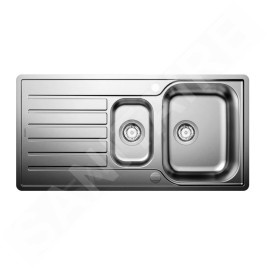 Blanco Lantos II - Évier, 1000x500 mm, avec commande du vidage, inox brossé 526627